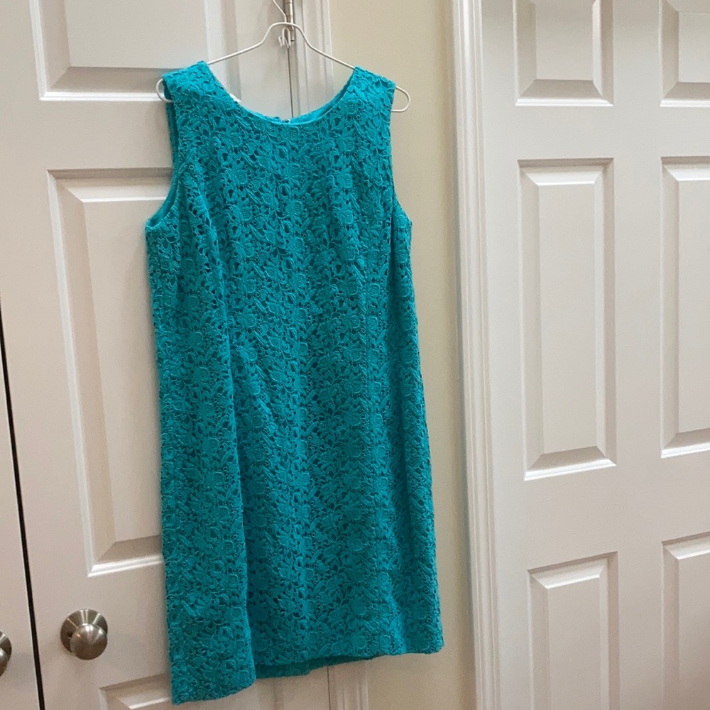 Lace dress with matching 3/4 sleeved sweater